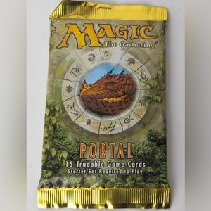 COPY - MTG Magic the Gathering 1997 Portal Sealed Booster Pack Dragon NEW RARE …